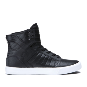 Mens Supra High Top Shoes SKYTOP Black/White | AU-49950